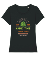 Hamei Time.. Tricou mânecă scurtă guler larg fitted Damă Expresser