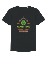 Hamei Time.. Tricou mânecă scurtă guler larg Bărbat Skater