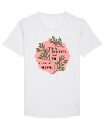 It's a beautiful day. Tricou mânecă scurtă guler larg Bărbat Skater