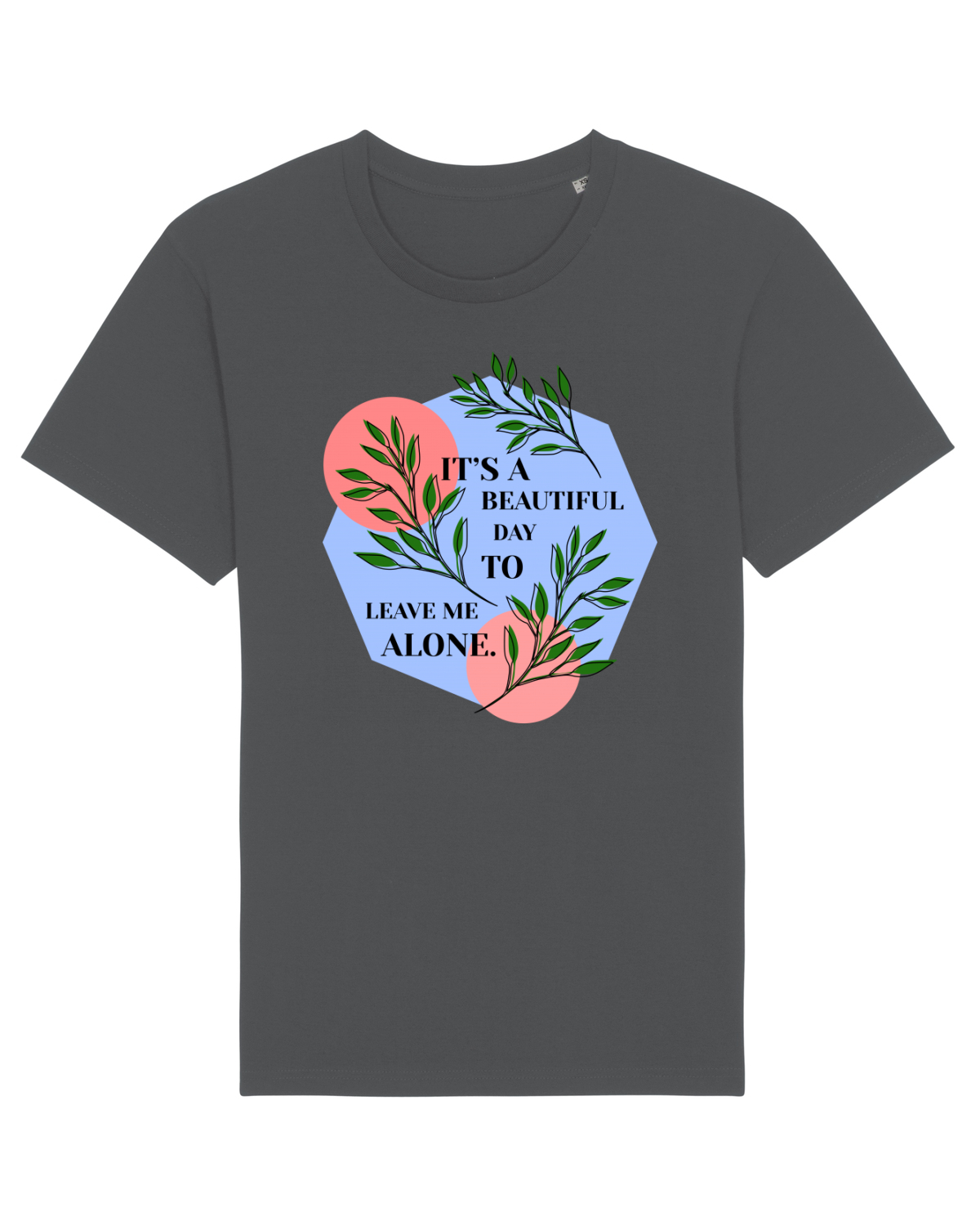 Tricou mânecă scurtă Unisex Rocker Anthracite