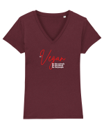 Be Vegan!!! Tricou mânecă scurtă guler V Damă Evoker
