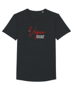 Be Vegan!!! Tricou mânecă scurtă guler larg Bărbat Skater