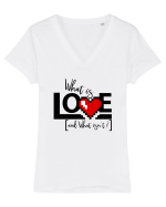 Love Tricou mânecă scurtă guler V Damă Evoker