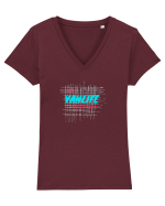Vanlife Tricou mânecă scurtă guler V Damă Evoker