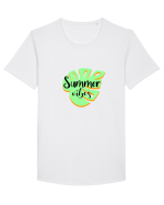 Aer de vara Tricou mânecă scurtă guler larg Bărbat Skater