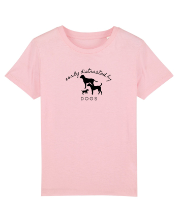 Easily Distracted By Dogs Cotton Pink