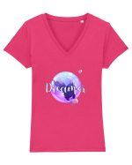 Visator Tricou mânecă scurtă guler V Damă Evoker
