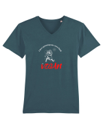 Vegan lifestyle Tricou mânecă scurtă guler V Bărbat Presenter