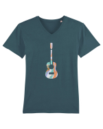 Chitară Funky Tricou mânecă scurtă guler V Bărbat Presenter