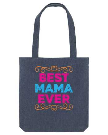 Best Mama Ever Retro Style Midnight Blue