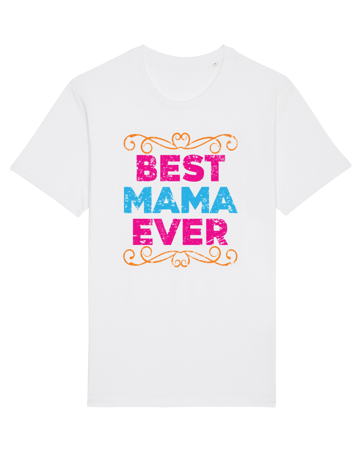 Tricou mânecă scurtă Unisex Rocker White