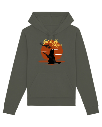 Get to the choppa Cat. Retro funny Cat Khaki