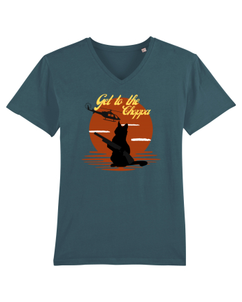 Get to the choppa Cat. Retro funny Cat Stargazer
