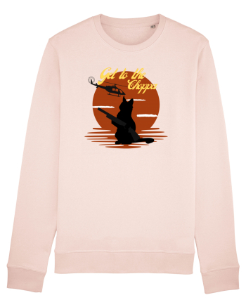 Get to the choppa Cat. Retro funny Cat Candy Pink
