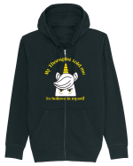 Funny unicorn joke. My Therapist told me to believe in myself Hanorac cu fermoar Unisex Connector