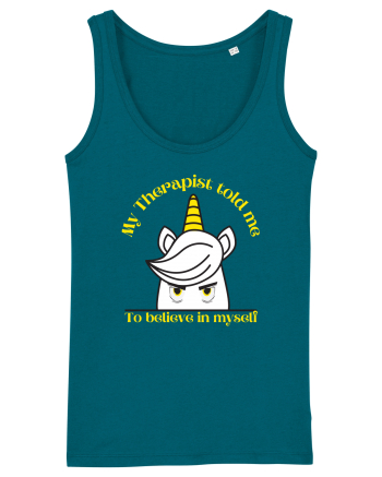 Funny unicorn joke. My Therapist told me to believe in myself Ocean Depth