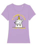 Funny unicorn joke. My Therapist told me to believe in myself Tricou mânecă scurtă guler larg fitted Damă Expresser