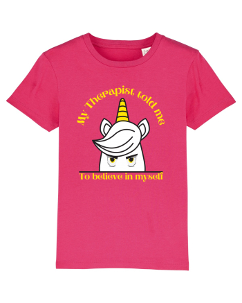 Funny unicorn joke. My Therapist told me to believe in myself Raspberry