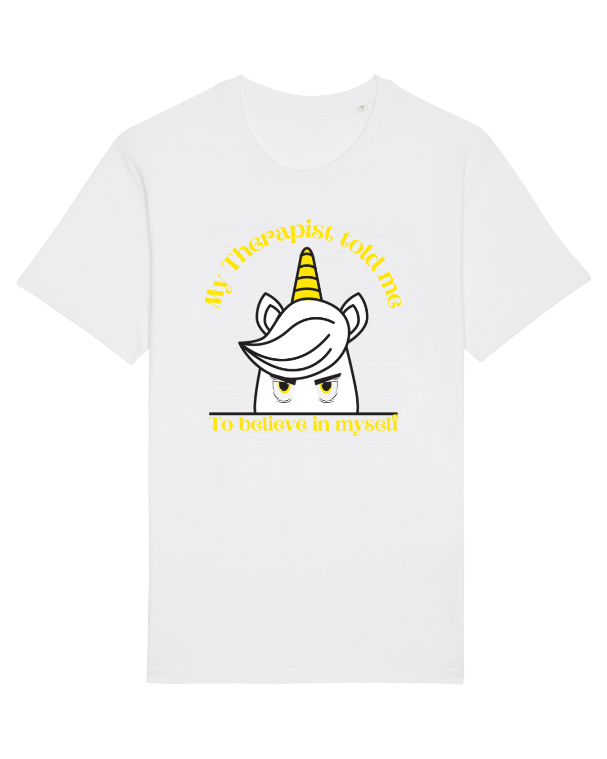 Tricou mânecă scurtă Unisex Rocker White