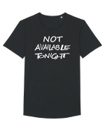 Not Avalable Tonight Tricou mânecă scurtă guler larg Bărbat Skater
