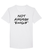 Not Avalable Tonight Tricou mânecă scurtă guler larg Bărbat Skater