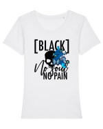 No Soul, No Pain Tricou mânecă scurtă guler larg fitted Damă Expresser