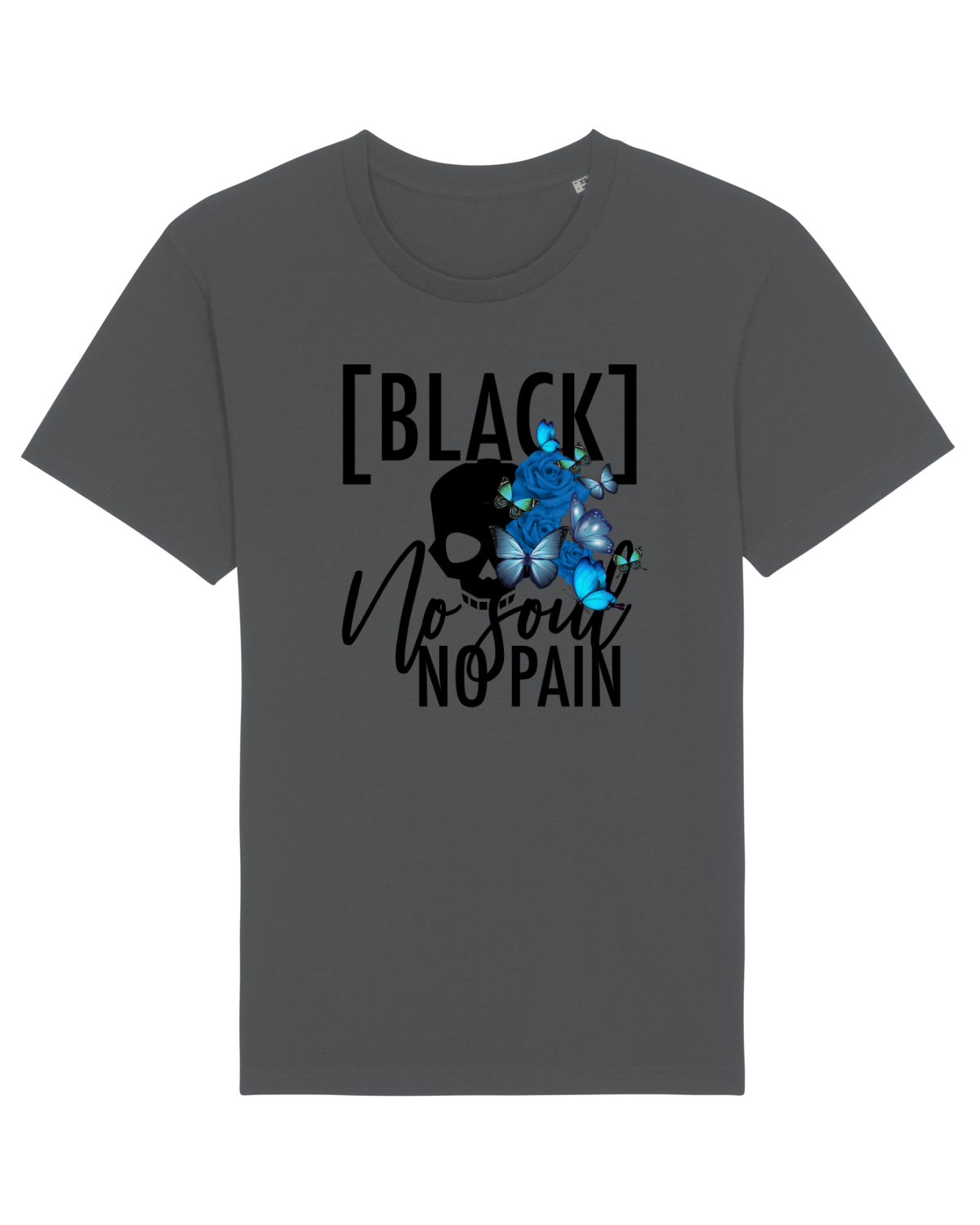 Tricou mânecă scurtă Unisex Rocker Anthracite