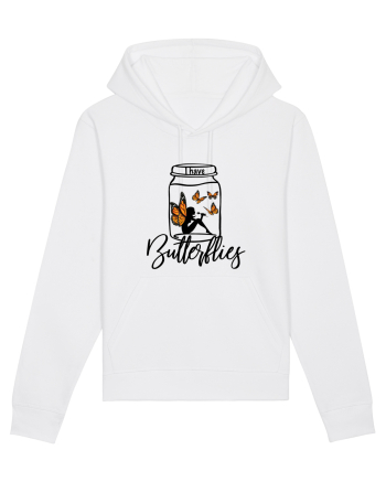 I have Butterflies White