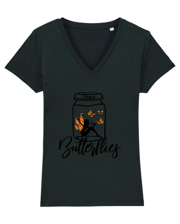 I have Butterflies Black