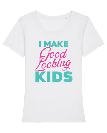 I Make Good Looking Kids Retro Style White