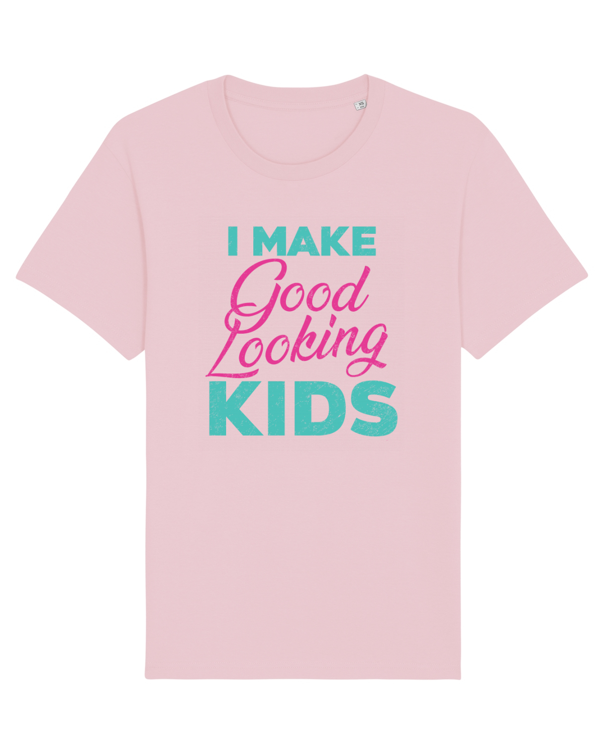 Tricou mânecă scurtă Unisex Rocker Cotton Pink