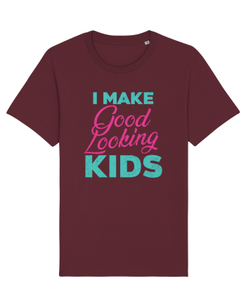 I Make Good Looking Kids Retro Style Burgundy