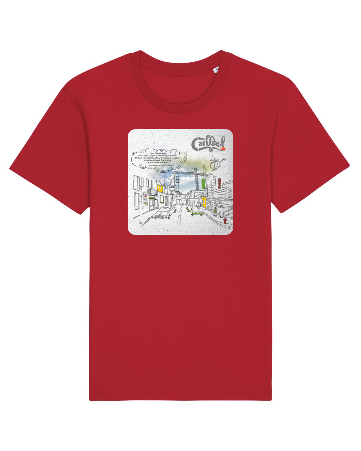 Tricou mânecă scurtă Unisex Rocker Red
