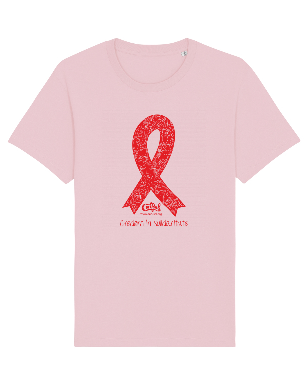 Tricou mânecă scurtă Unisex Rocker Cotton Pink
