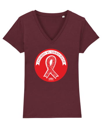 HIV - Credem în solidaritate Burgundy