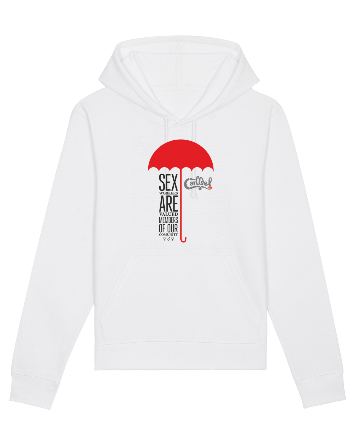 Hanorac Unisex Drummer White