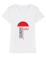 Lucrătoare sexuale  Tricou mânecă scurtă guler V Damă Evoker
