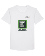 Sprijin. Nu pedepse Tricou mânecă scurtă guler larg Bărbat Skater
