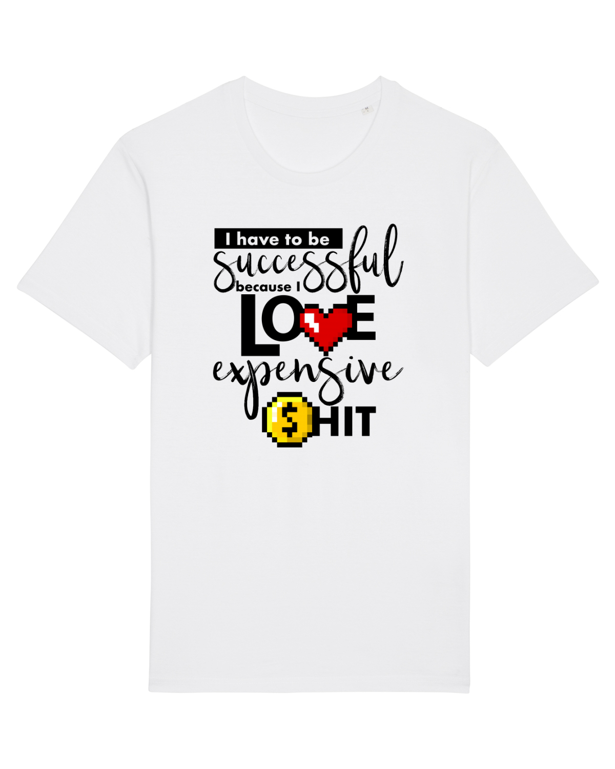 Tricou mânecă scurtă Unisex Rocker White