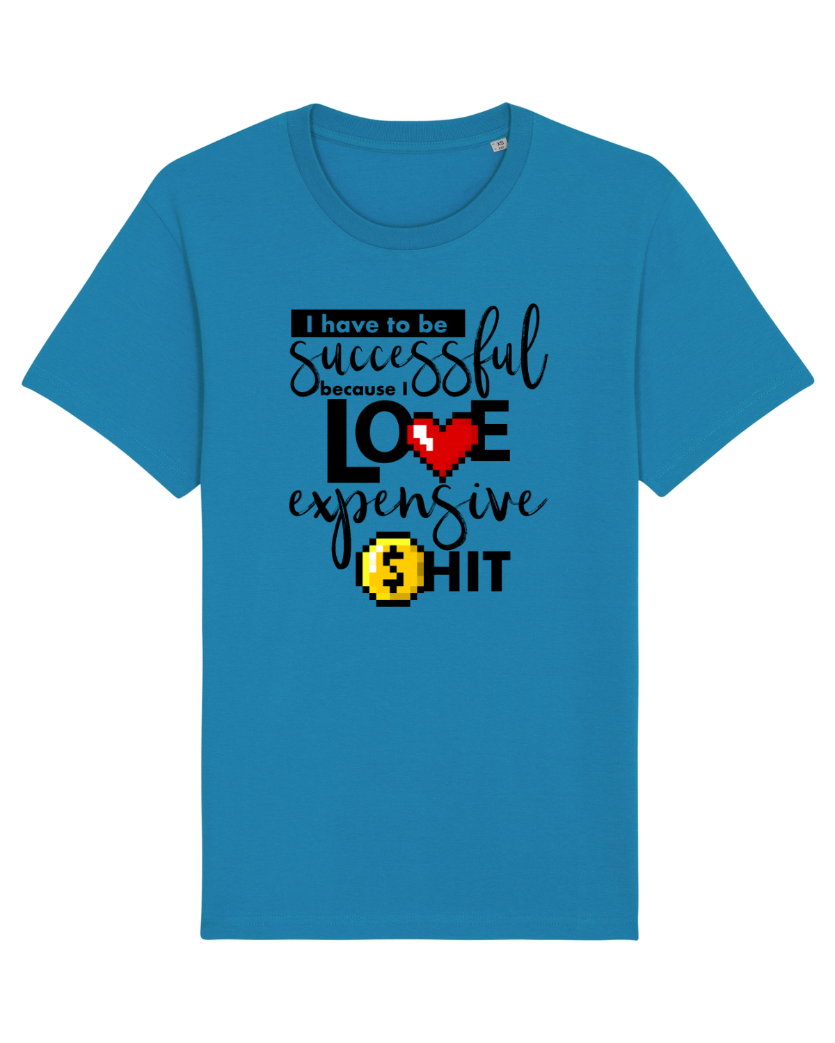Tricou mânecă scurtă Unisex Rocker Azur