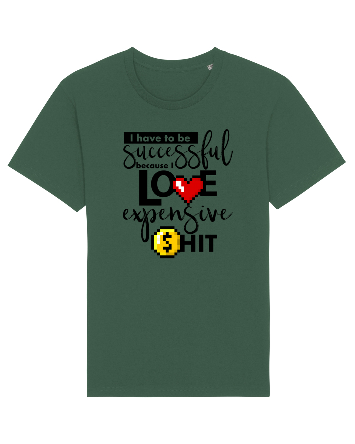 Tricou mânecă scurtă Unisex Rocker Bottle Green