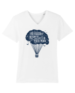 Brain Baloon Tricou mânecă scurtă guler V Bărbat Presenter