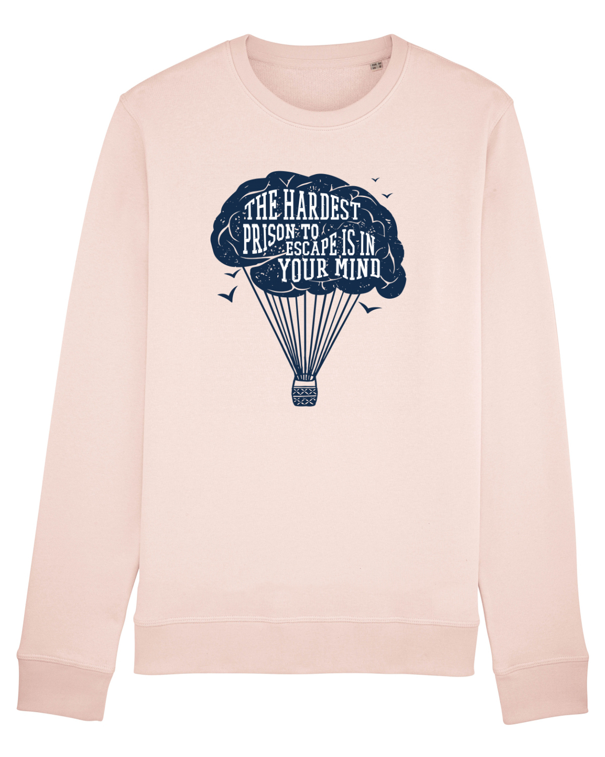 Bluză mânecă lungă Unisex Rise Candy Pink