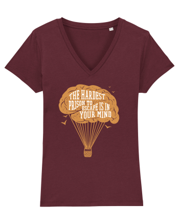 Brain Baloon Burgundy