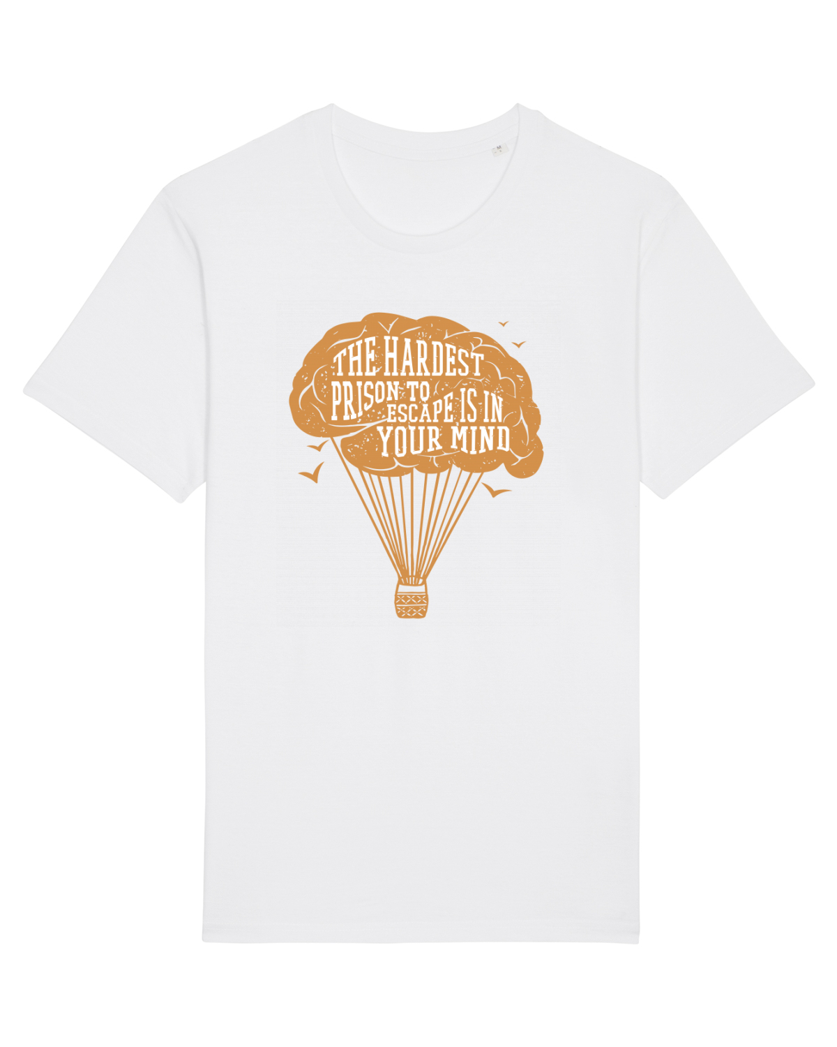 Tricou mânecă scurtă Unisex Rocker White