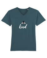 Fii BUN Tricou mânecă scurtă guler V Bărbat Presenter