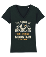 Adventure Calimani Mountains Tricou mânecă scurtă guler V Damă Evoker