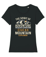 Adventure Ciucas Mountains Tricou mânecă scurtă guler larg fitted Damă Expresser