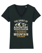 Adventure Fagaras Mountains Tricou mânecă scurtă guler V Damă Evoker