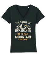 Adventure Retezat Mountains Tricou mânecă scurtă guler V Damă Evoker